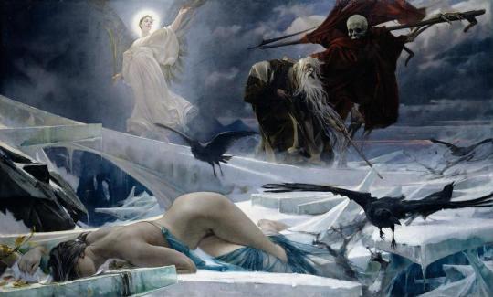 Adolf Hiremy-Hirschl - Ahasuerus at the End of the World, 1888.